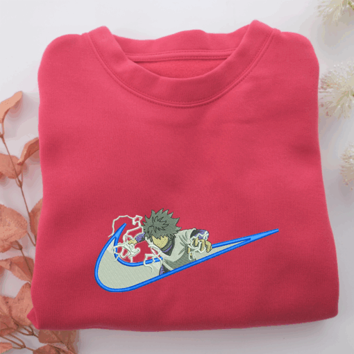 Killua Zoldyck Swoosh v3 Nike Embroidered Sweatshirt, Nike Movie Inspired, Best Gifts Idea For Him Her - Image 5