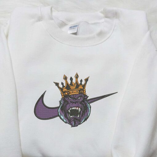 King Kong Nike Embroidered Shirt Nike Inspired Embroidered Shirt Movie Embroidered Shirt 1