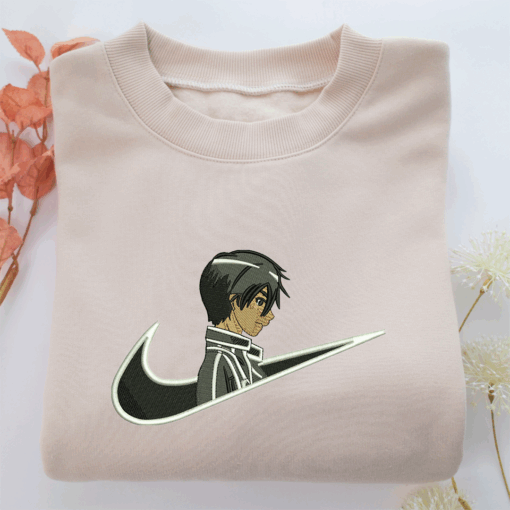 Kirito Swoosh Nike Embroidered Sweatshirt, Nike Movie Inspired, Best Gifts Idea For Him Her
