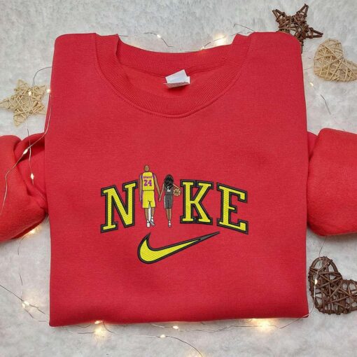 Kobe Bryant x Nike Embroidered Shirt Los Angeles Lakers NBA Sport Embroidered Shirt Nike Inspired Embroidered Shi