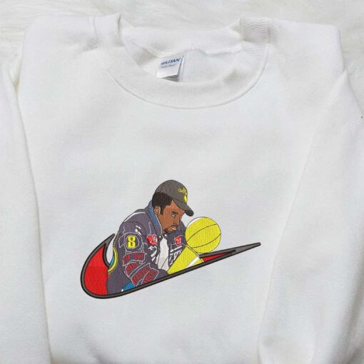 Kobe Bryant x Swoosh Sport Embroidered Sweatshirt NBA Sport Embroidered Shirt Best Gift Ideas for Family
