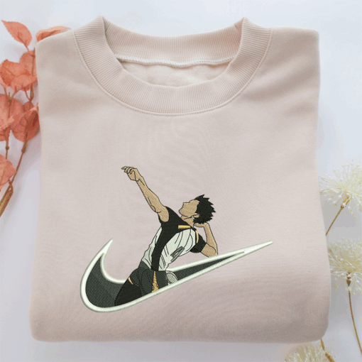 Koutarou Bokuto Swoosh Nike Embroidered Sweatshirt, Nike Movie Inspired, Best Gifts Idea For Him Her