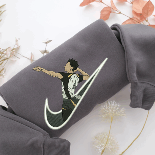 Koutarou Bokuto Swoosh Nike Embroidered Sweatshirt, Nike Movie Inspired, Best Gifts Idea For Him Her - Image 4