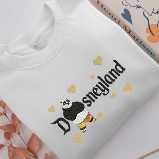 Kung Fu Panda Disneyland Embroidery, Disneyland Embroidered Sweatshirt, Movie Disney Inspired, Best Gifts Idea For Him Her - Image 2