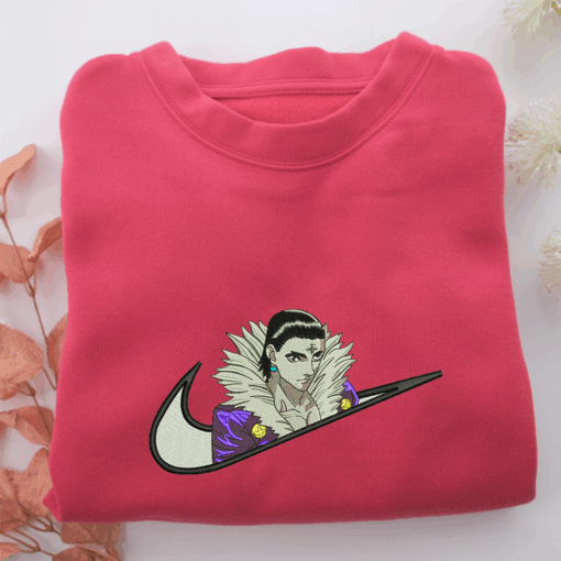 Kuroro Lucifer Swoosh Nike Embroidered Sweatshirt, Nike Movie Inspired, Best Gifts Idea For Him Her - Image 5