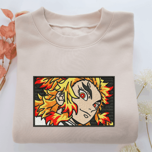 Kyojuro Rengoku Nike Embroidered Sweatshirt, Nike Movie Inspired, Best Gifts Idea For Him Her