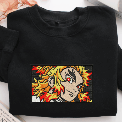 Kyojuro Rengoku Nike Embroidered Sweatshirt, Nike Movie Inspired, Best Gifts Idea For Him Her - Image 2