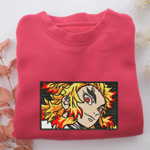 Kyojuro Rengoku Nike Embroidered Sweatshirt, Nike Movie Inspired, Best Gifts Idea For Him Her - Image 5