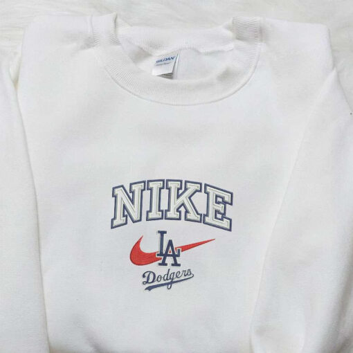 LA Dodgers x Nike Embroidered Shirt Sports Embroidered Hoodie Best Gifts For Family