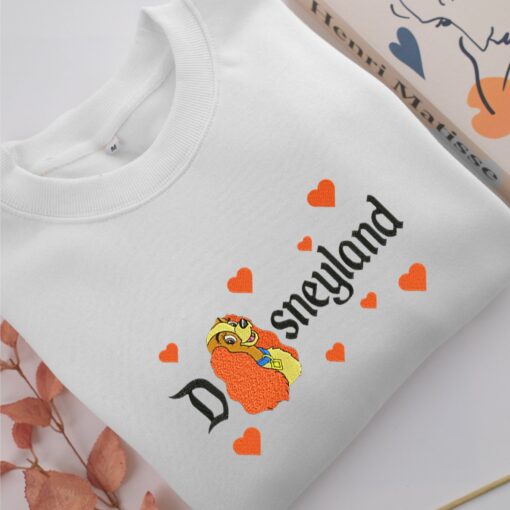 Lady Disneyland Embroidery, Disneyland Embroidered Sweatshirt, Movie Disney Inspired, Best Gifts Idea For Him Her - Image 2