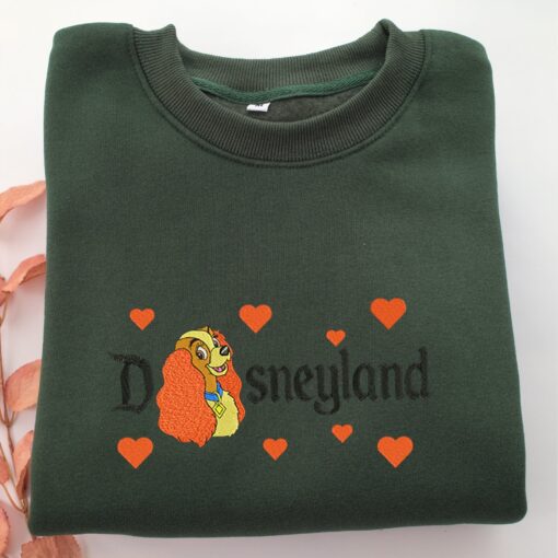Lady Disneyland Embroidery, Disneyland Embroidered Sweatshirt, Movie Disney Inspired, Best Gifts Idea For Him Her - Image 3