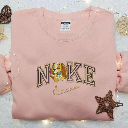 Lady Dog x Nike Embroidered Shirt Tom And Jerry Embroidered Shirt Custom Nike Embroidered Shirt