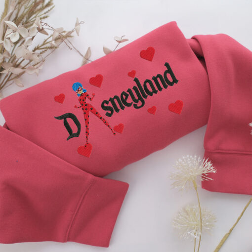 Ladybug Disneyland Embroidery, Disneyland Embroidered Sweatshirt, Movie Disney Inspired, Best Gifts Idea For Him Her - Image 4