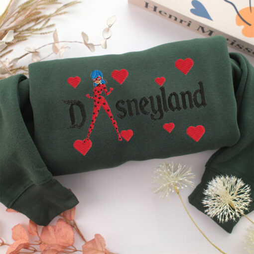 Ladybug Disneyland Embroidery, Disneyland Embroidered Sweatshirt, Movie Disney Inspired, Best Gifts Idea For Him Her - Image 3