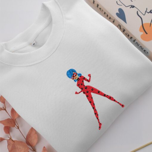 Ladybug Embroidery, Disneyland Embroidered Sweatshirt, Movie Disney Inspired, Best Gifts Idea For Him Her - Image 2