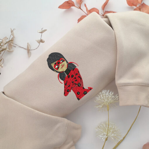 Ladybug v1 Embroidery, Disneyland Embroidered Sweatshirt, Movie Disney Inspired, Best Gifts Idea For Him Her