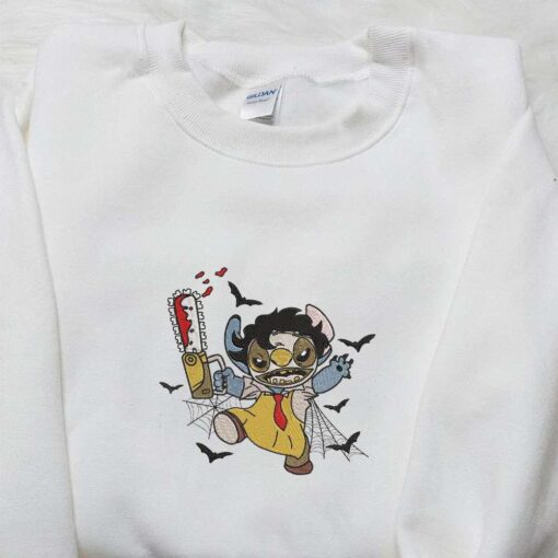 Leather Stitch Embroidered Shirt Lilo And Stitch Disney Embroidered Hoodie Best Gift Ideas For Family