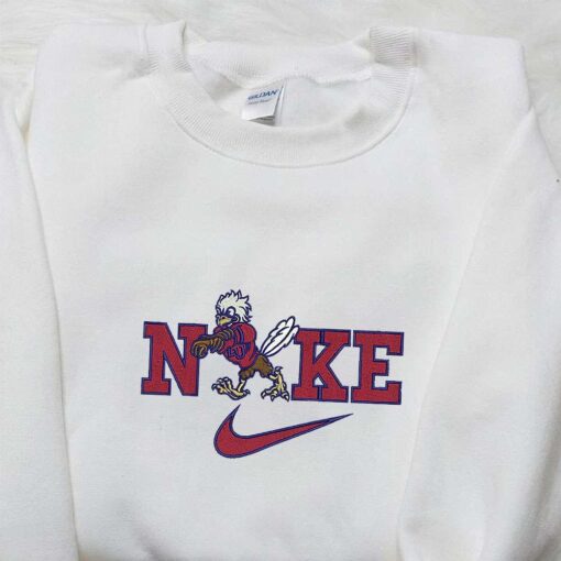 Liberty Flames x Nike Embroidered Shirt NCAA Sports Embroidered Hoodie Best Fandom Gift Idea