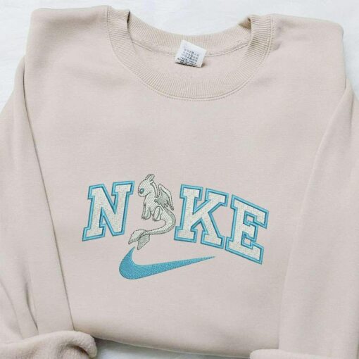 Light Fury x Nike Cartoon Embroidered Shirt Disney Characters Embroidered Hoodie Best Birthday Gift Ideas