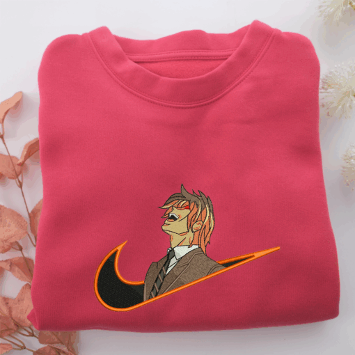Light Yagami Swoosh Nike Embroidered Sweatshirt, Nike Movie Inspired, Best Gifts Idea For Him Her - Image 5