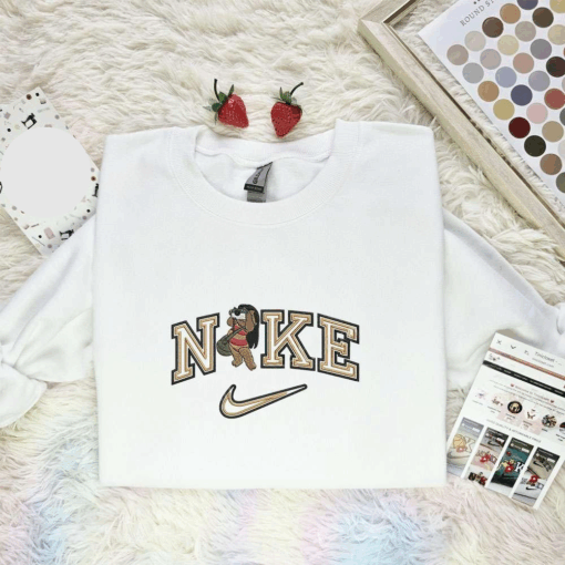 Lilo Taking Photos Disney Characters Embroidered Shirt