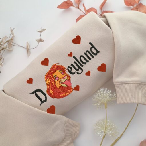 Lion King v2 Disneyland Embroidery, Disneyland Embroidered Sweatshirt, Movie Disney Inspired, Best Gifts Idea For Him Her