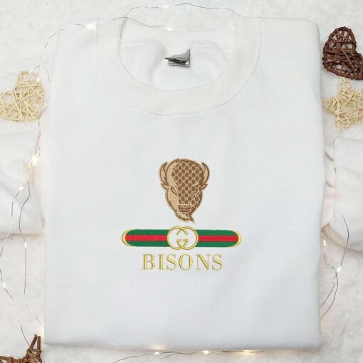 Lipscomb Bisons x Gucci Embroidered Shirt NCAA Sports Embroidered Hoodie Best Gift Idea