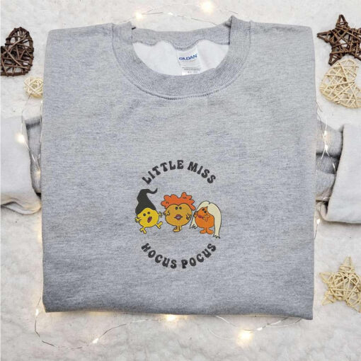 Little Miss Hocus Pocus Embroidered Hoodie Movie Halloween Embroidered Sweatshirt Best Halloween Gift Ideas