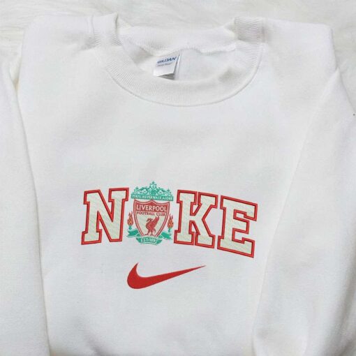 Liverpool x Nike Sport Embroidered Shirt Football Club Embroidered Shirt Nike Inspired Embroidered Shirt