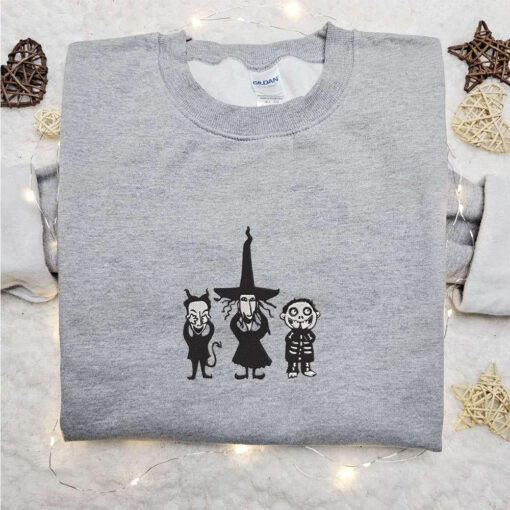 Lock Shock And Barrel Embroidered Hoodie The Nightmare Before Christmas Movie Embroidered T shirt Best Gift Ideas