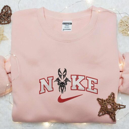 Logo Spider man x Nike Embroidered Sweatshirt Marvel and DC Comics Embroidered Shirt The Best Gift