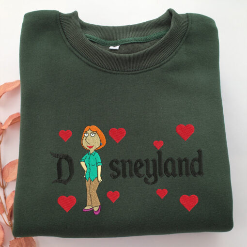 Lois Griffin Disneyland Embroidery, Disneyland Embroidered Sweatshirt, Movie Disney Inspired, Best Gifts Idea For Him Her - Image 3