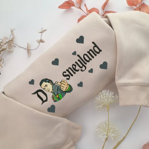 Loki Half Disneyland Embroidery, Disneyland Embroidered Sweatshirt, Movie Disney Inspired, Best Gifts Idea For Him Her