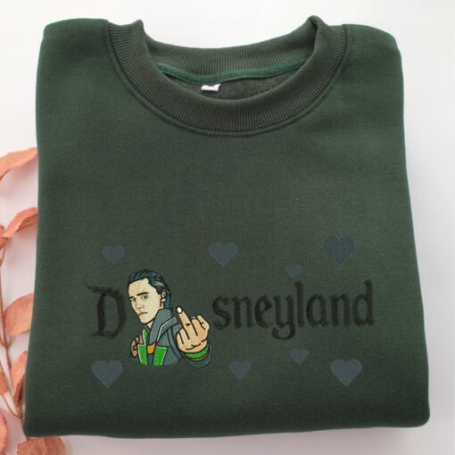 Loki Half Disneyland Embroidery, Disneyland Embroidered Sweatshirt, Movie Disney Inspired, Best Gifts Idea For Him Her - Image 3