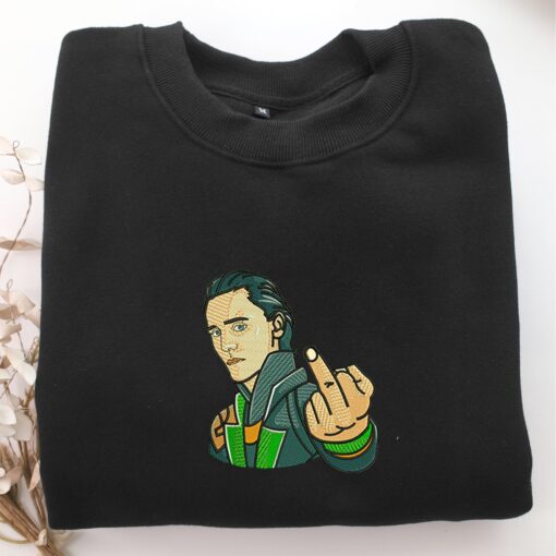 Loki Half Nike Embroidered Sweatshirt, Nike Movie Inspired, Best Gifts Idea For Him Her - Image 5