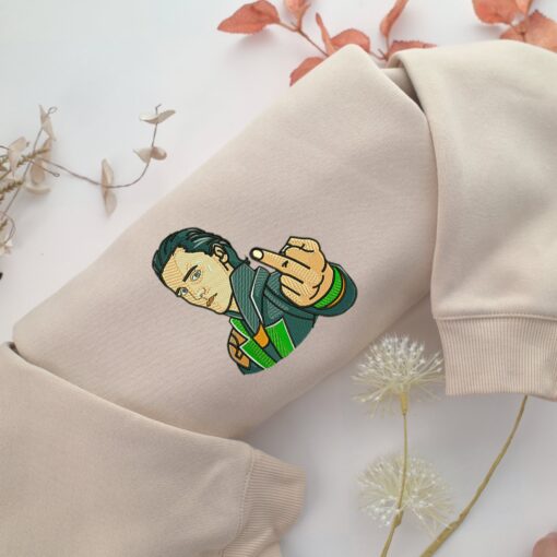 Loki Half Nike Embroidered Sweatshirt, Nike Movie Inspired, Best Gifts Idea For Him Her