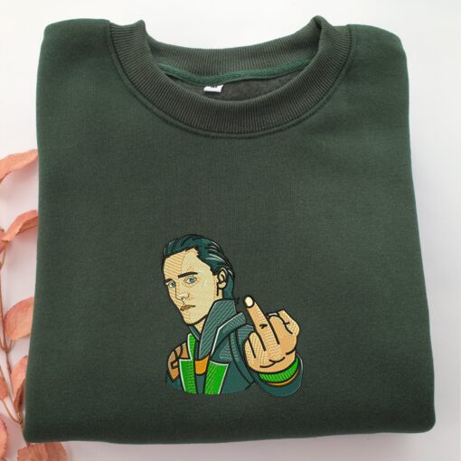 Loki Half Nike Embroidered Sweatshirt, Nike Movie Inspired, Best Gifts Idea For Him Her - Image 3