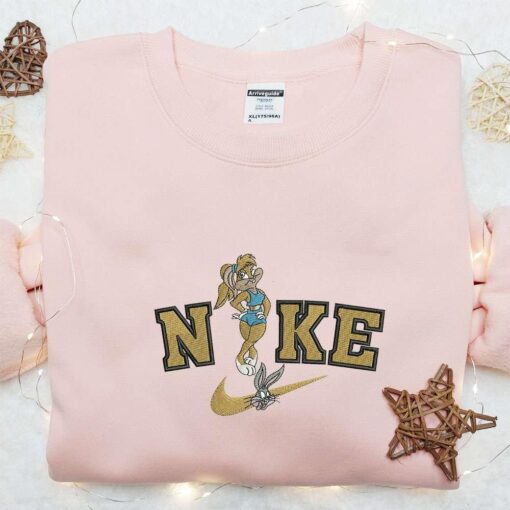 Lola Bunny And Bugs Bunny x Nike Embroidered Shirt Disney Looney Tunes Embroidered Hoodie Best Gift Ideas