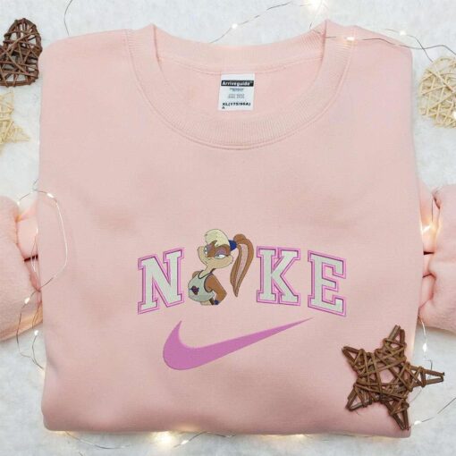 Lola Bunny x Nike Embroidered Sweatshirt Disney Looney Tunes Embroidered Hoodie Cartoon Embroidered Shirt