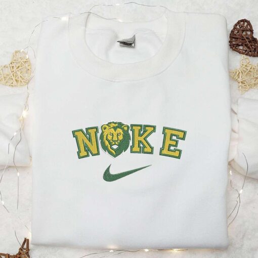 Louisiana Lions x Nike Embroidered Shirt NCAA Sports Embroidered Hoodie Best Gift Idea