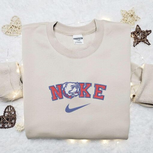 Louisiana Tech Bulldogs x Nike Embroidered Shirt NCAA Sports Embroidered Hoodie Best Gift Idea