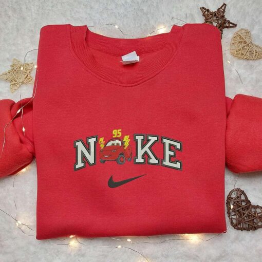 Maddy McGear x Nike Cartoon Embroidered Sweatshirt Disney Characters Embroidered Shirt Nike Inspired Embroidered Shirt