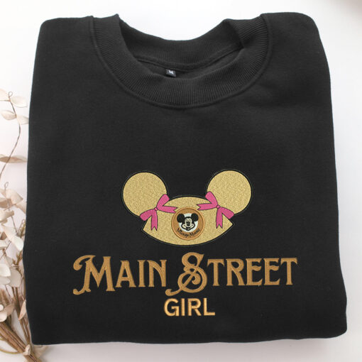 Main Street Girl Embroidery, Disneyland Embroidered Sweatshirt, Movie Disney Inspired, Best Gifts Idea For Him Her - Image 5