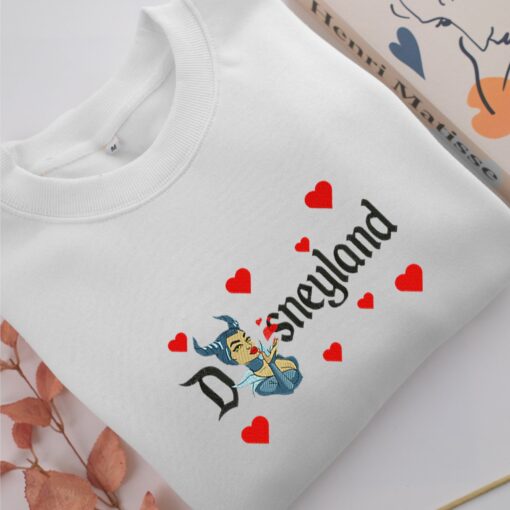 Maleficent Disneyland Embroidery, Disneyland Embroidered Sweatshirt, Movie Disney Inspired, Best Gifts Idea For Him Her - Image 2