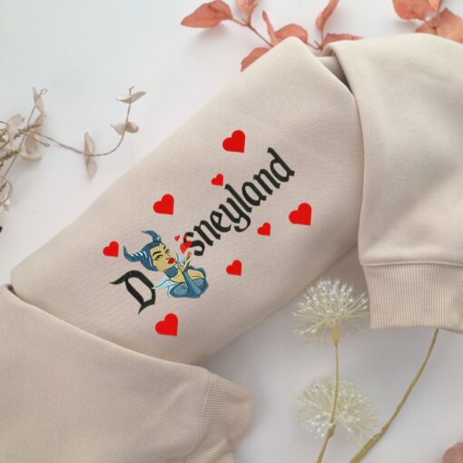 Maleficent Disneyland Embroidery, Disneyland Embroidered Sweatshirt, Movie Disney Inspired, Best Gifts Idea For Him Her