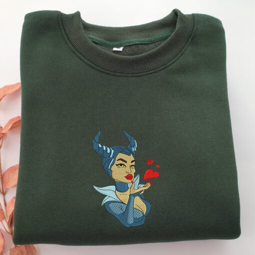 Maleficent Nike Embroidered Sweatshirt, Nike Movie Inspired, Best Gifts Idea For Him Her - Image 3
