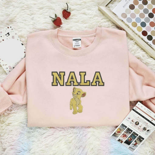 Malenala Walking The Lion King Embroidered Shirt Disney Characters Embroidered Hoodieficent And Ursula Witches Club Embroidered Couples Shirts