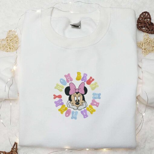 Mama Mom My Mom Bruh Minnie Mouse Embroidered Shirt Mothers Day Embroidered Hoodie Best Gift For Mom