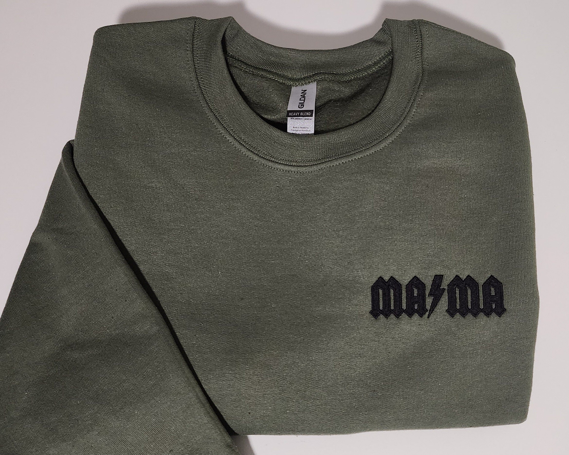 Mama pocket logo Embroidered Design, Rock n Roll Mama shirt, Mother's day gift , Embroidered gift for mom