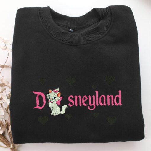 Marie Cat Disneyland Embroidery, Disneyland Embroidered Sweatshirt, Movie Disney Inspired, Best Gifts Idea For Him Her - Image 5